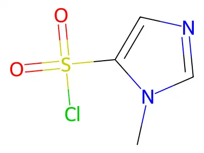 1-methyl-1H-imidazole-5-sulfonyl chloride structure