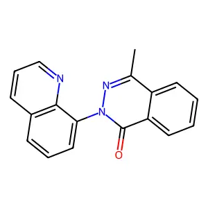 4-Methyl-2-(8-quinolinyl)-1-phthalazinone structure