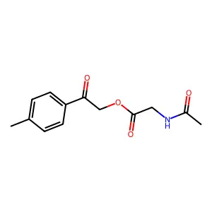 2-(4-Methylphenyl)-2-oxoethyl 2-(acetylamino)acetate structure