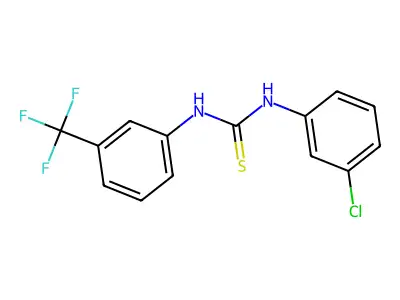 1-(3-Chlorophenyl)-3-[3-(trifluoromethyl)phenyl]thiourea structure