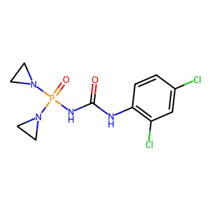 Urea, N-(bis(1-aziridinyl)phosphinyl)-N'-(2,4-dichlorophenyl)- structure