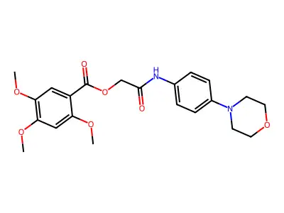 [2-(4-Morpholin-4-ylanilino)-2-oxoethyl] 2,4,5-trimethoxybenzoate structure