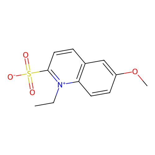 1-Ethyl-6-methoxyquinolinium-2-sulfonate structure