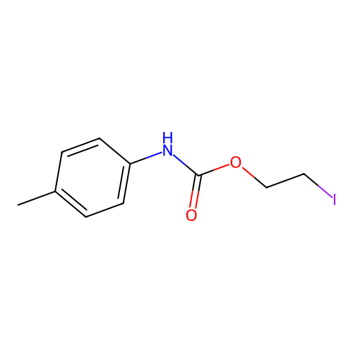 2-iodoethyl N-(4-methylphenyl)carbamate structure