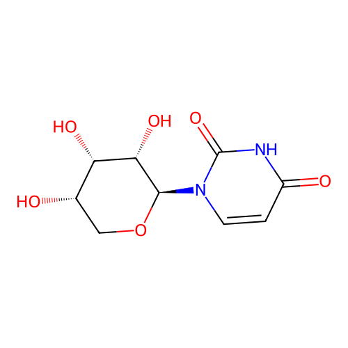 1-[(2S,3S,4S,5S)-3,4,5-trihydroxyoxan-2-yl]pyrimidine-2,4-dione structure