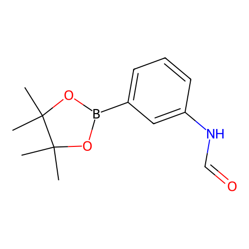N-[3-(4,4,5,5-tetramethyl-1,3,2-dioxaborolan-2-yl)phenyl]formamide structure