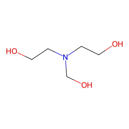 2-(2-Hydroxyethyl-(hydroxymethyl)amino)ethanol structure