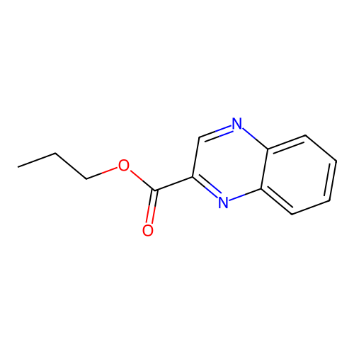 Propyl quinoxaline-2-carboxylate structure