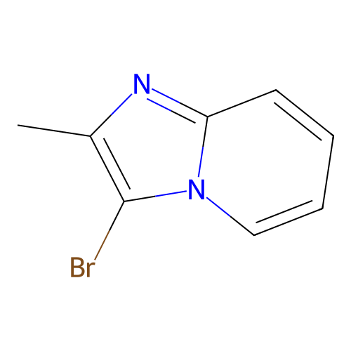 3-Bromo-2-methylimidazo(1,2-a)pyridine structure