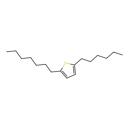 Thiophene, 2-heptyl-5-hexyl- structure