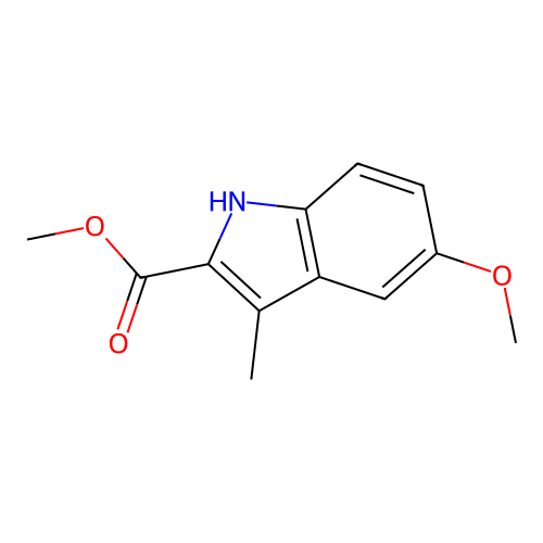 methyl 5-methoxy-3-methyl-1H-indole-2-carboxylate structure
