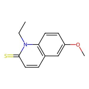 1-Ethyl-6-methoxyquinoline-2-thione structure