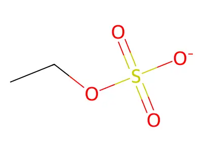 Ethyl sulfate anion structure