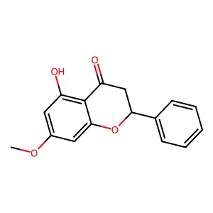 (-)-Pinostrobin structure