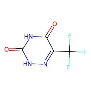 6-(Trifluoromethyl)-1,2,4-triazine-3,5(2H,4H)-dione structure