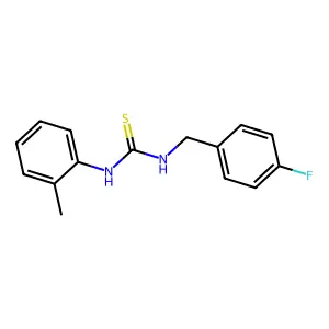 1-(4-Fluorobenzyl)-3-(2-methylphenyl)thiourea structure