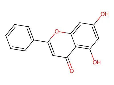 白楊素 structure
