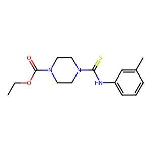 Ethyl 4-[(3-methylphenyl)carbamothioyl]piperazine-1-carboxylate structure