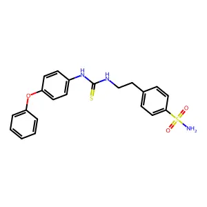 1-(4-Phenoxyphenyl)-3-[2-(4-sulfamoylphenyl)ethyl]thiourea structure