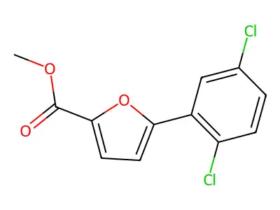 Methyl 5-(2,5-dichlorophenyl)furan-2-carboxylate structure