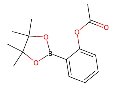 2-Acetoxybenzeneboronic acid, pinacol ester structure
