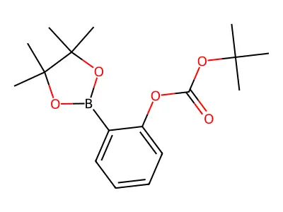 Tert-butyl [2-(4,4,5,5-tetramethyl-1,3,2-dioxaborolan-2-yl)phenyl] Carbonate structure