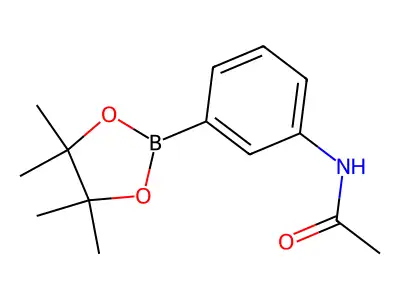 3'-(4,4,5,5-Tetramethyl-1,3,2-dioxaborolan-2-yl)acetanilide structure