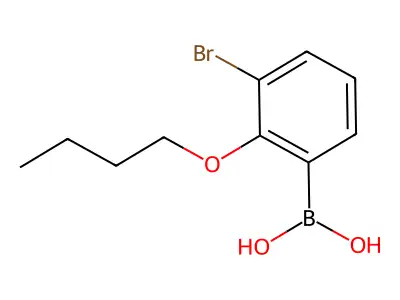 3-Bromo-2-butoxyphenylboronic acid structure