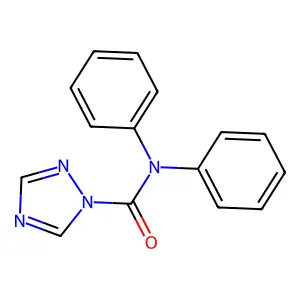 N,N-diphenyl-1H-1,2,4-triazole-1-carboxamide structure