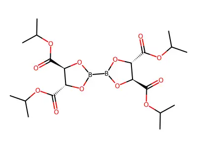 Bis(diisopropyl-D-tartrateglycolato)diboron structure