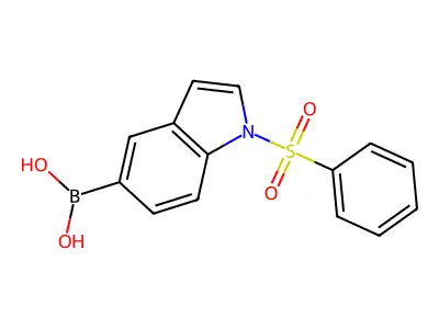 1-Phenylsulfonylindole-5-boronic acid structure
