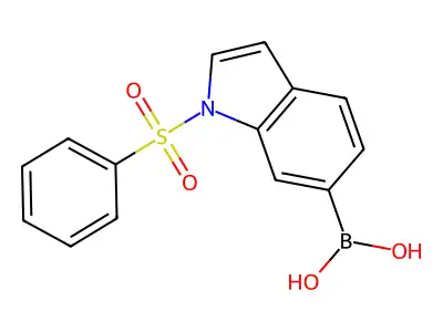 1-Phenylsulfonylindole-6-boronic acid structure