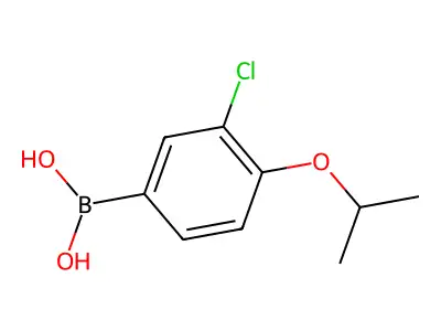 3-Chloro-4-isopropoxyphenylboronic acid structure