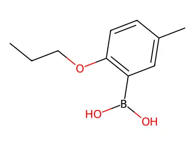 5-Methyl-2-propoxyphenylboronic acid structure