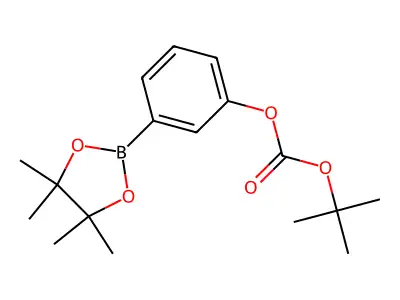 3-(tert-Butoxycarbonyloxy)phenylboronic acid pinacol ester structure