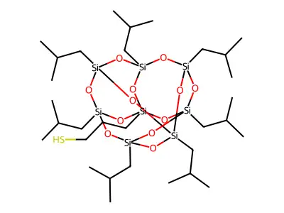 Pss-(3-mercapto)propyl-heptaisobutyl SU& structure