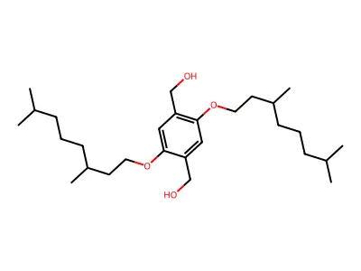 [2,5-Bis(3,7-dimethyloctoxy)-4-(hydroxymethyl)phenyl]methanol structure