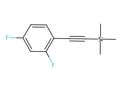 (2,4-Difluorophenylethynyl)trimethylsilane structure