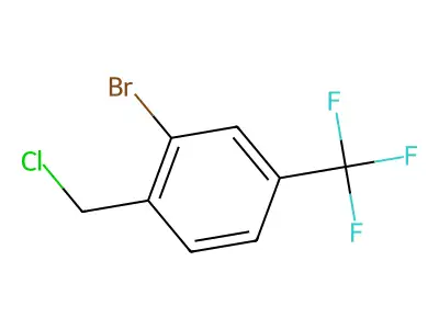 2-Bromo-1-(chloromethyl)-4-(trifluoromethyl)benzene structure