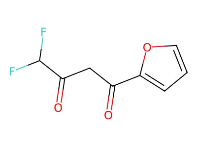 4,4-Difluoro-1-(furan-2-yl)butane-1,3-dione structure