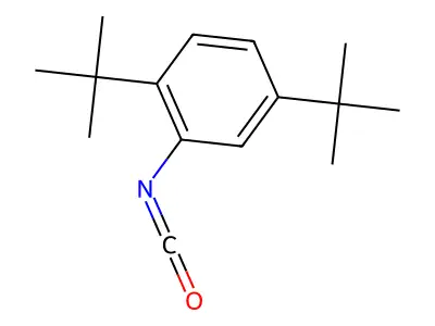 2,5-Di-tert-butylphenyl isocyanate structure