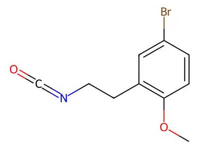 5-Bromo-2-methoxyphenethyl isocyanate structure