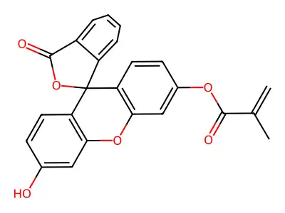 Fluorescein O-methacrylate structure