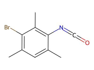 3-Bromo-2,4,6-trimethylphenyl isocyanate structure