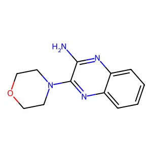 3-Morpholin-4-ylquinoxalin-2-amine structure