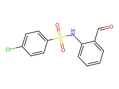4-chloro-N-(2-formylphenyl)benzenesulfonamide structure