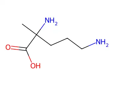 α-甲基鸟氨酸 structure
