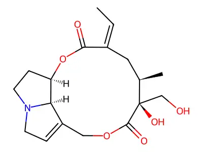 倒千里光碱 structure