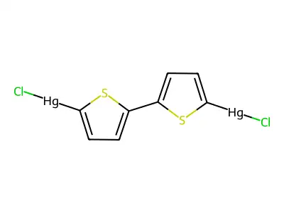 5,5'-Bis(chloromercuri)-2,2'-bithiophene structure