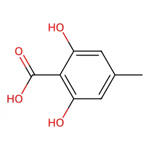 2,6-Dihydroxy-4-methylbenzoic Acid structure